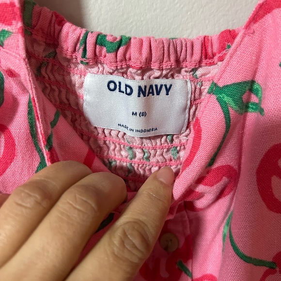 Old Navy printed Sleeveless bottom-front Romper Girls Size M - Picture 8 of 8